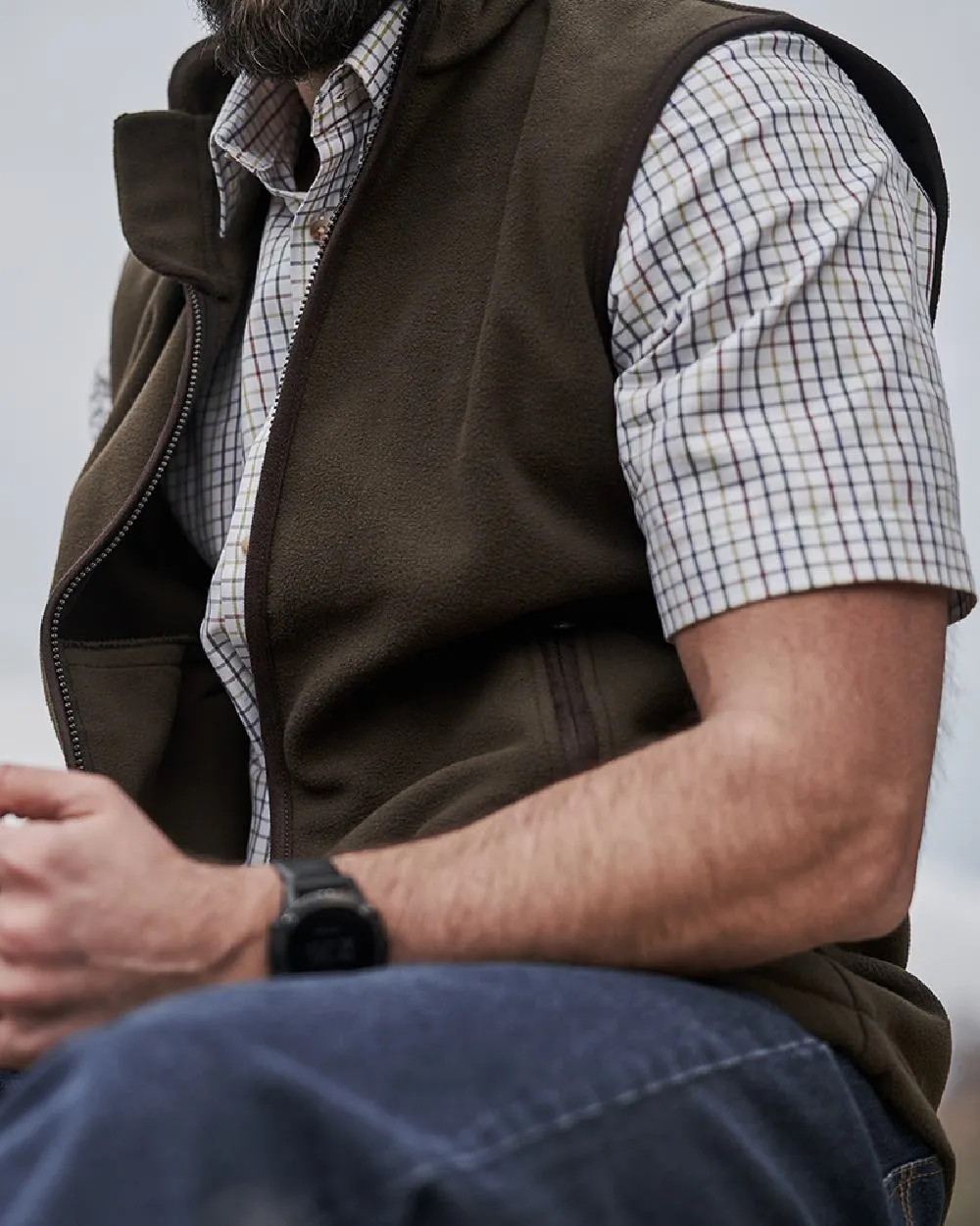 Hoggs of Fife Woodhall Fleece Gilet Hoggs Fleece Pullover