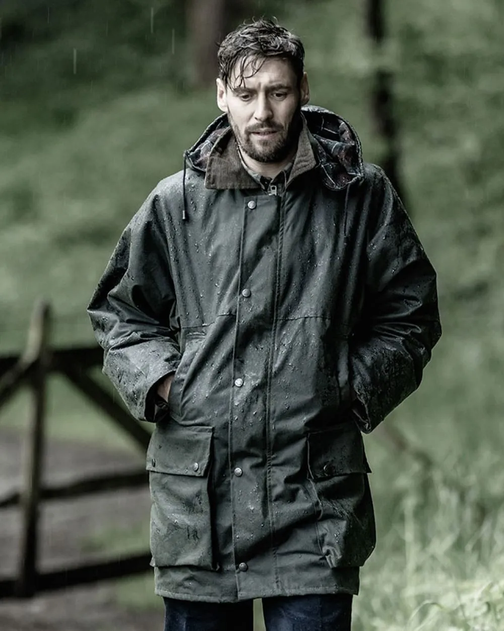 Hoggs of Fife Woodsman Waxed Jacket Men's Farming Jackets
