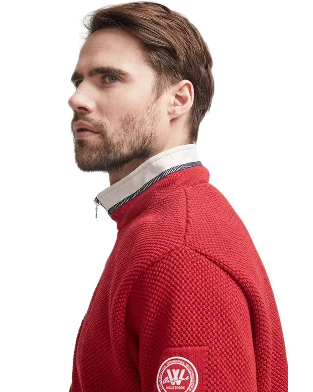 Holebrook Mens Classic Knitted Windproof Sweater Zip Neck Sweaters Men