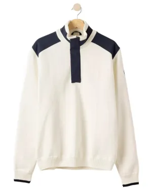Holebrook Mens Eskil T-Neck Windproof Sweater Zip Neck Wool Pullovers