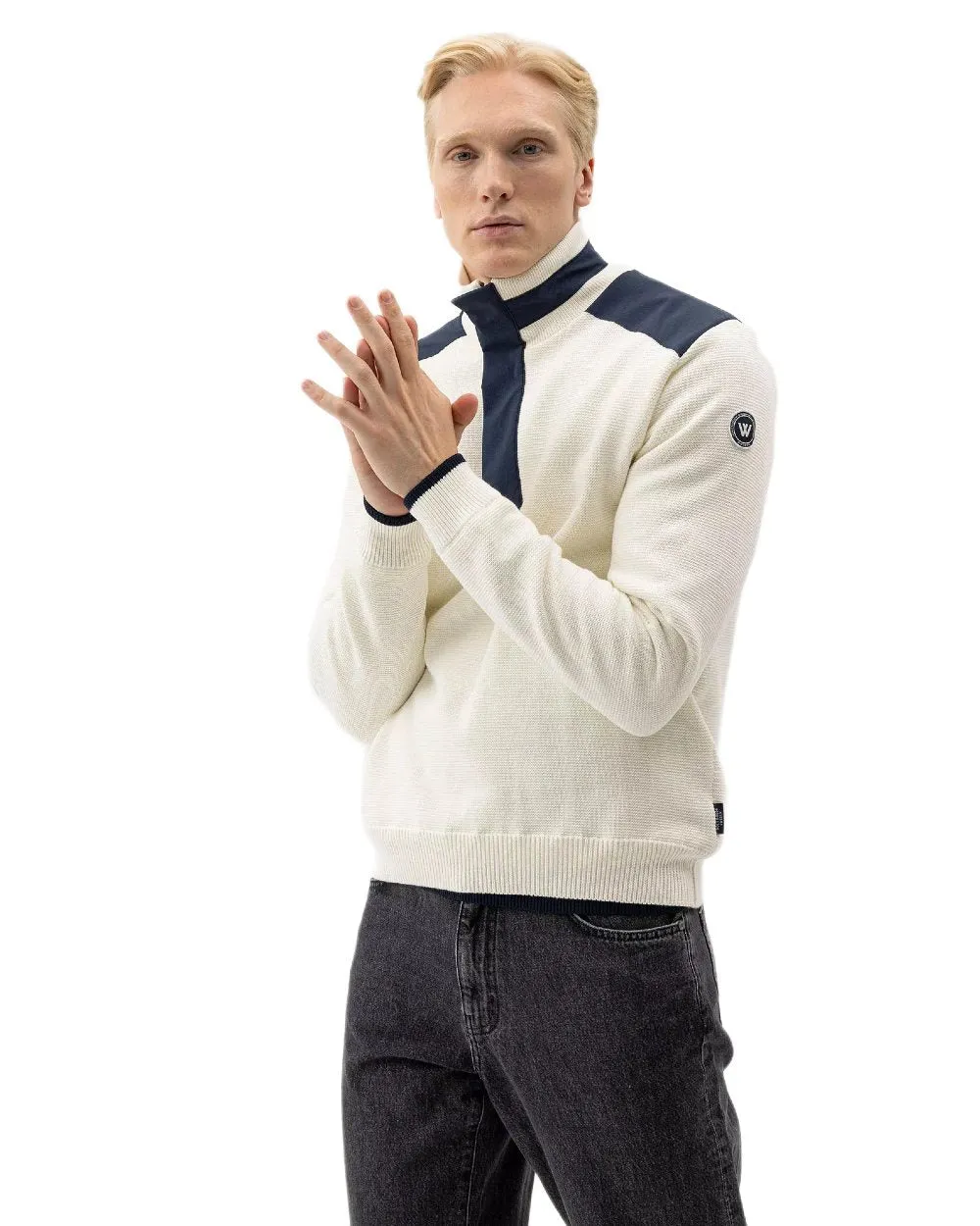 Holebrook Mens Eskil T-Neck Windproof Sweater Zip Neck Sweaters Men