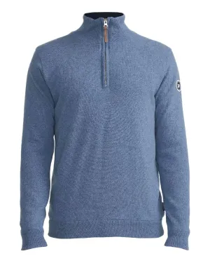Holebrook Mens Stellan T-Neck Windproof Sweater Zip Neck Wool Pullovers