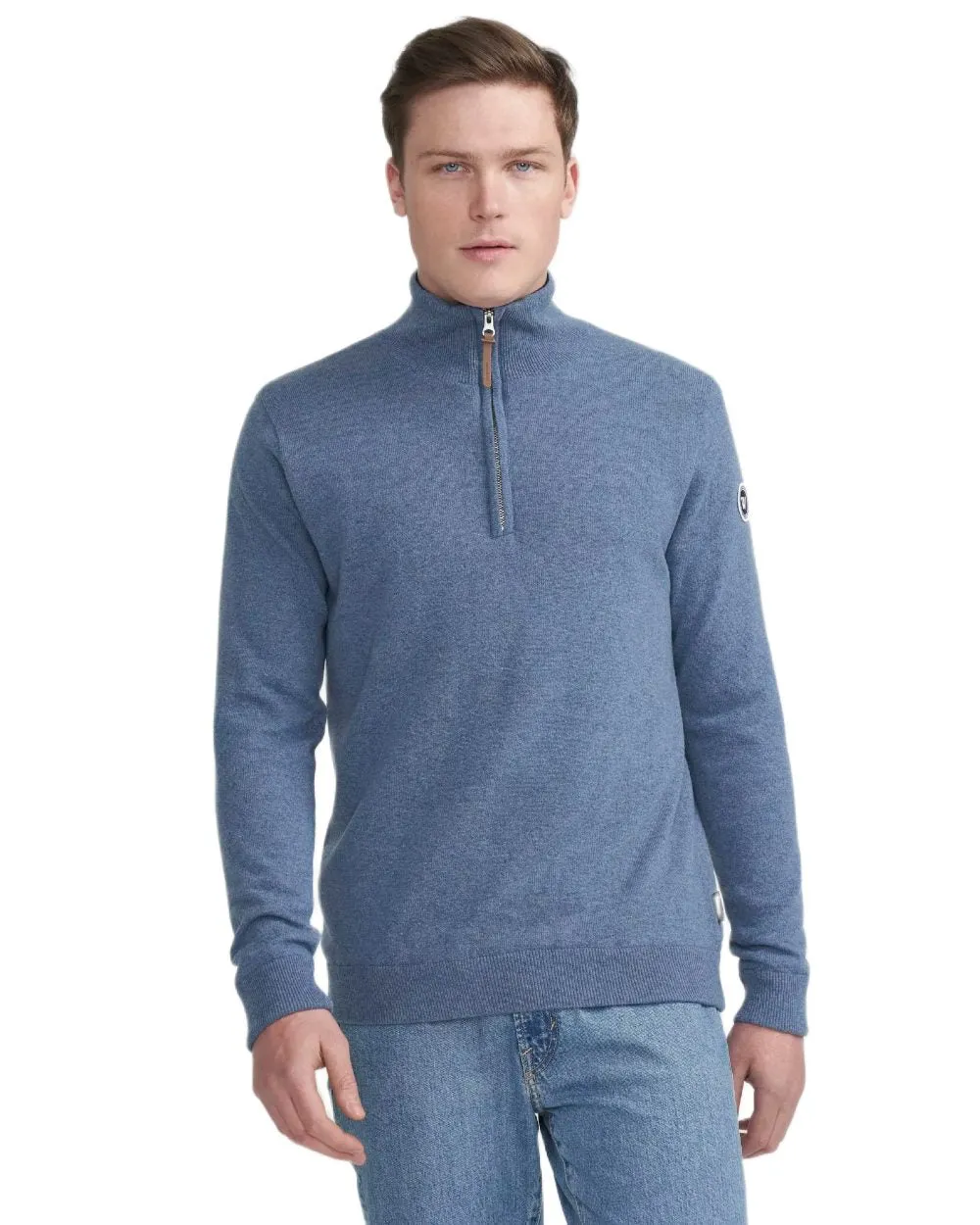 Holebrook Mens Stellan T-Neck Windproof Sweater Zip Neck Sweaters Men