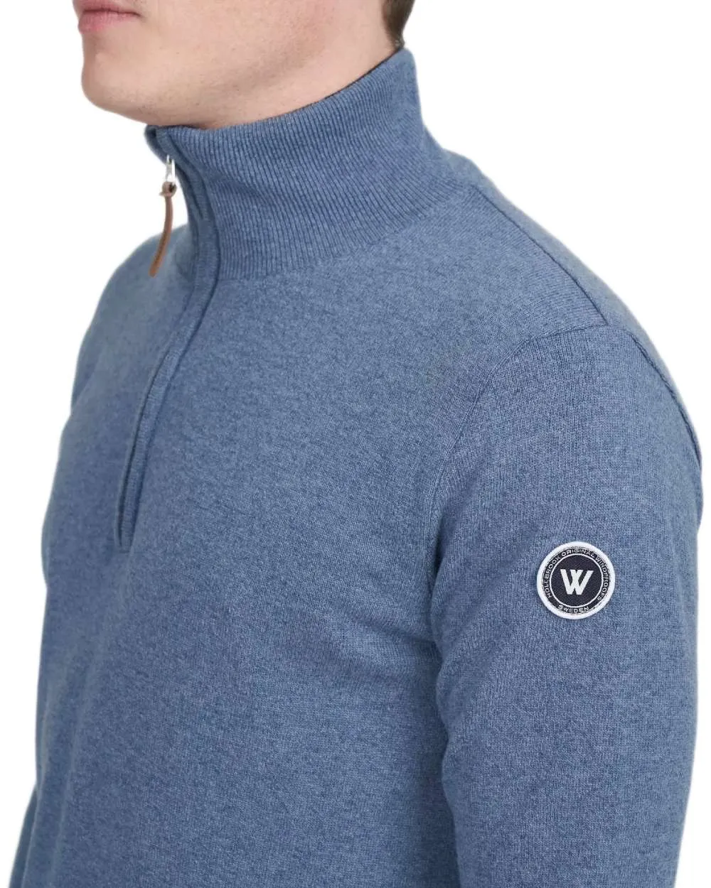 Holebrook Mens Stellan T-Neck Windproof Sweater Zip Neck Sweaters Men