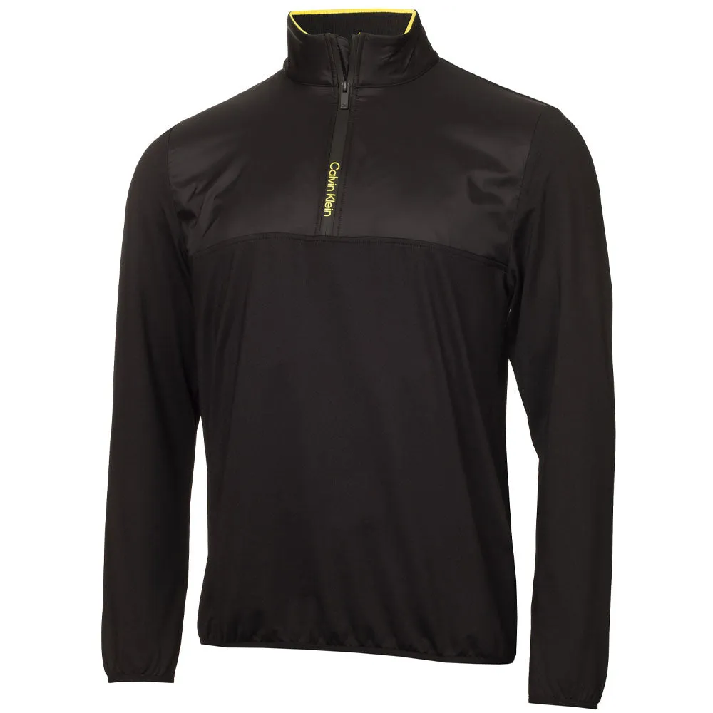 Halloween Sale Calvin Klein Malden 1/4 Zip Pullover - Black