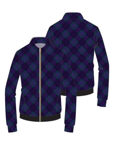 Danni Bomber Jacket - Dark Watch Plaid Walk with Purpose