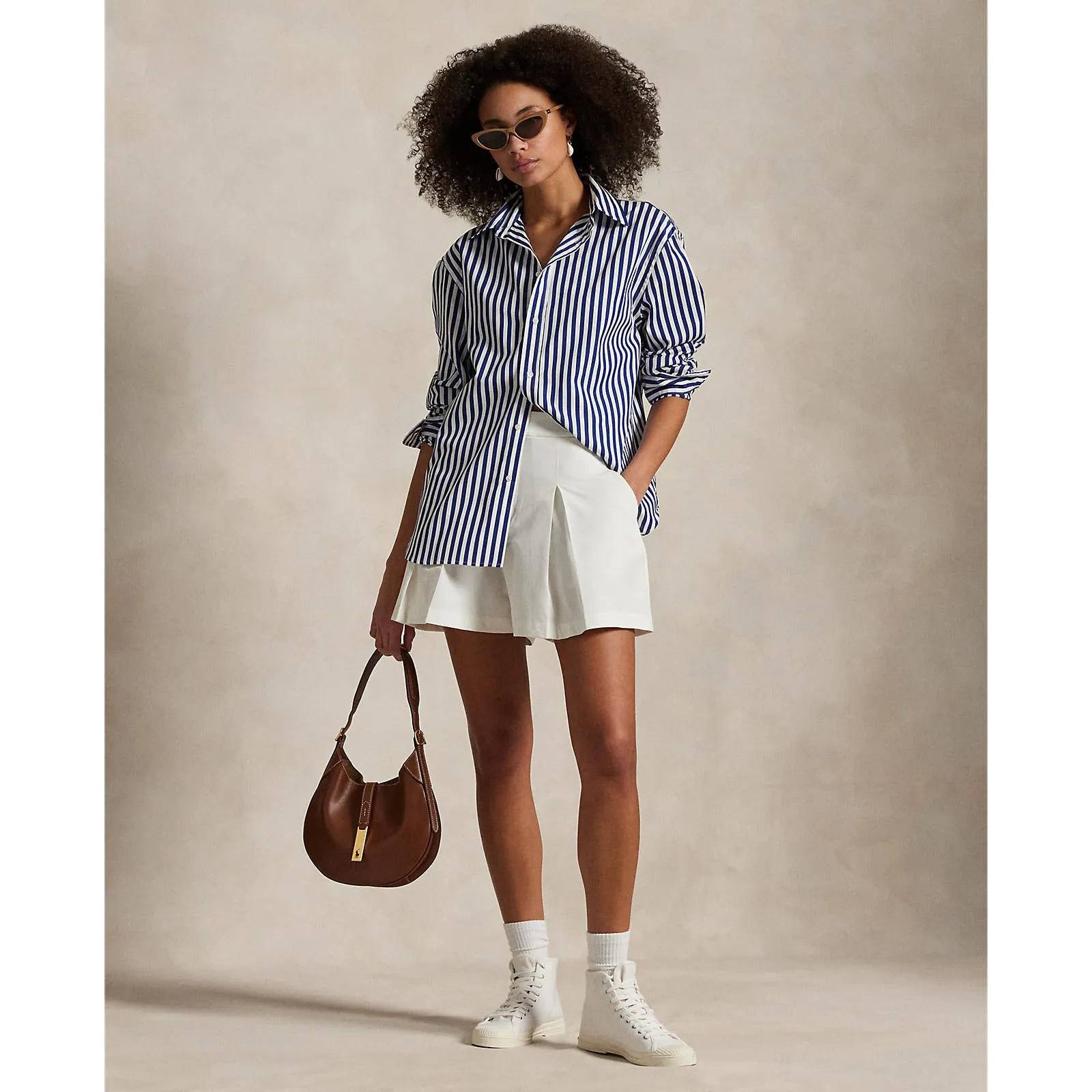 Rlx Ralph Lauren Women'S Performance Pleated Golf Shorts - Ceramic White Limited Time Offer Own Every Step