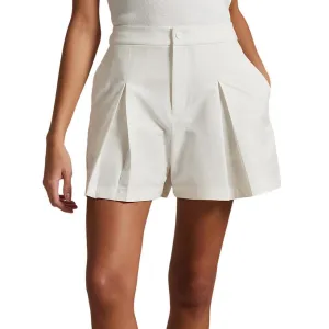 Rlx Ralph Lauren Women'S Performance Pleated Golf Shorts - Ceramic White Black Friday Sale President's Day Sale
