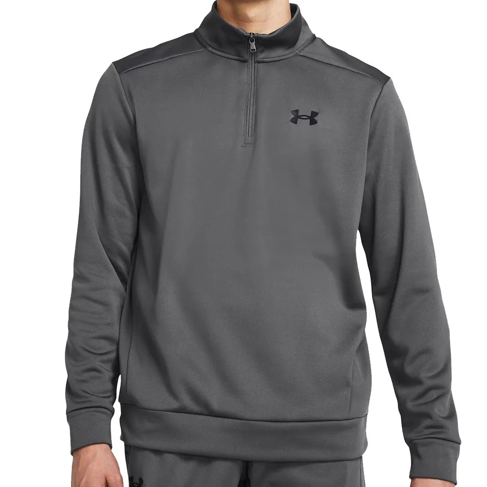 Under Armour Fleece 1/4 Zip Sweater - Castlerock Performance Unleashed Define Your Own Way