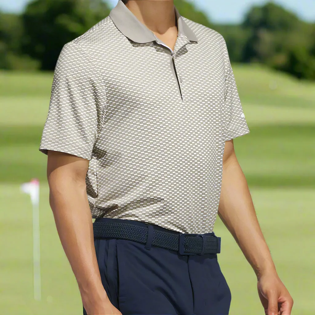 Step Into Strength Step Out Boldly Adidas Beyond The Course Textured Polo Shirt - Putty Beige
