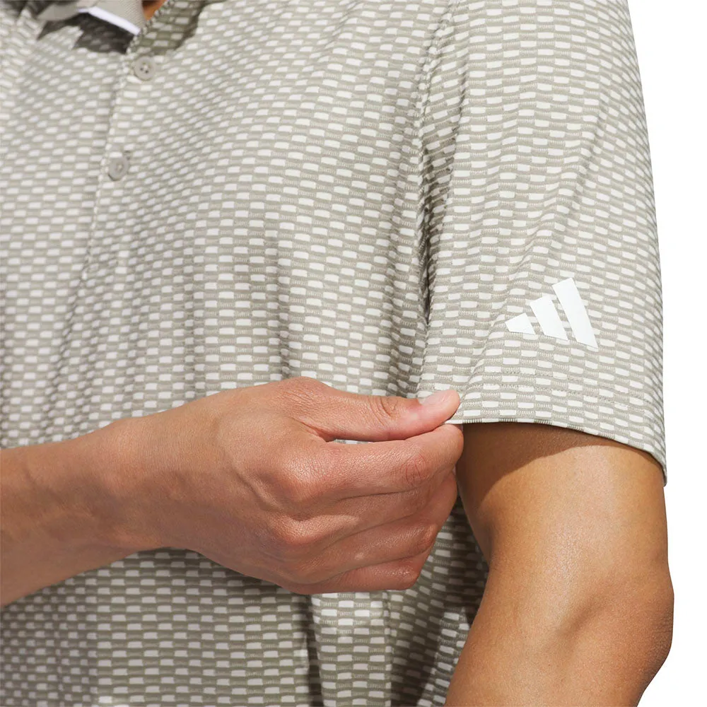 Limited Time Offer Bring the Heat Adidas Beyond The Course Textured Polo Shirt - Putty Beige