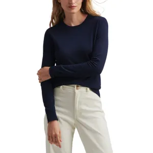 Peter Millar Women'X Excursionist Merino Flex Knitted Golf Crew - Navy Designed to Dominate