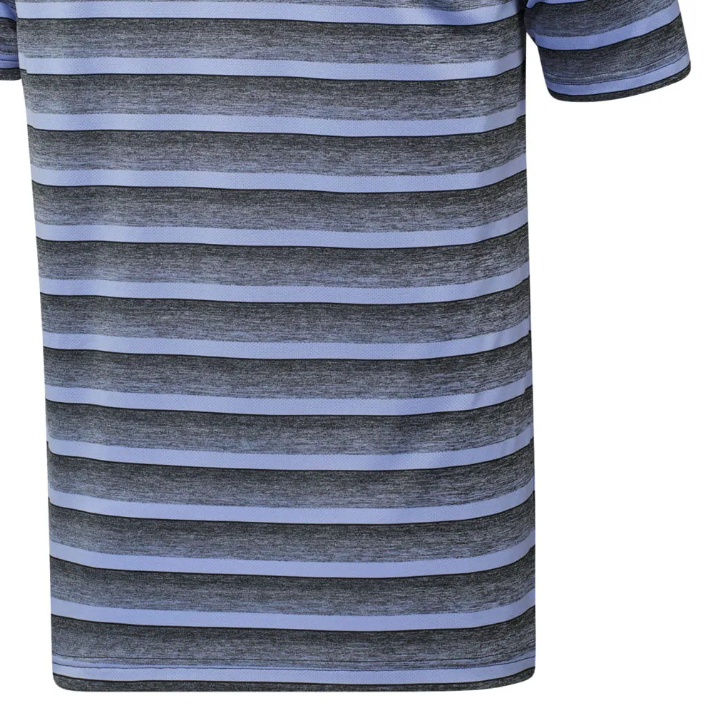 Adidas Two-Colour Stripe Polo Shirt - Black/Blue Spark Performance Unleashed