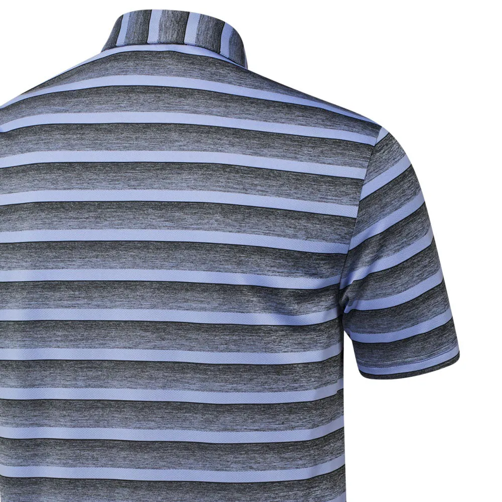 All Eyes on You Flash Sale Adidas Two-Colour Stripe Polo Shirt - Black/Blue Spark