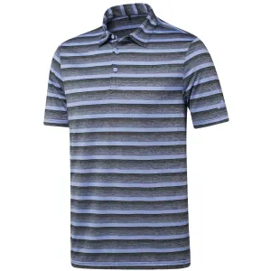 Adidas Two-Colour Stripe Polo Shirt - Black/Blue Spark Affordable Stay in Motion