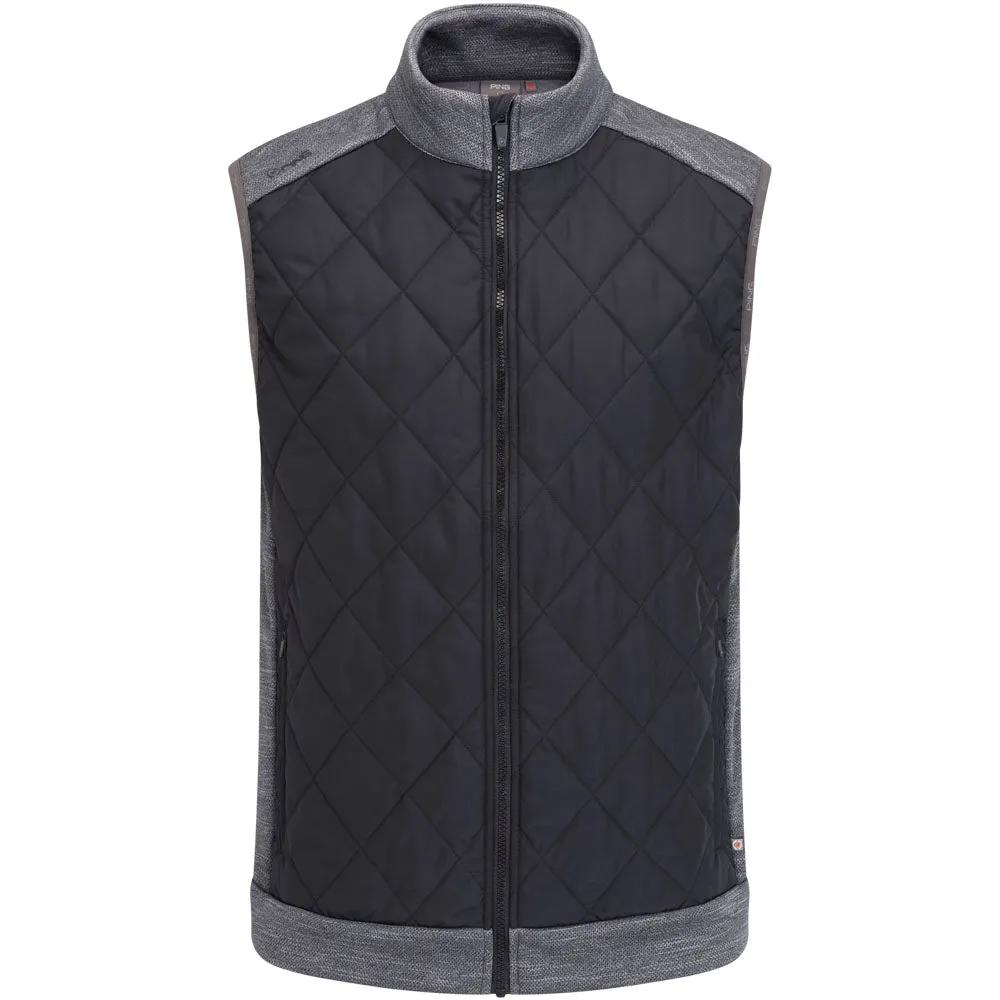 Ping Aaran Gilet - Steel Marl/Black Engineered for Speed Step Out Boldly