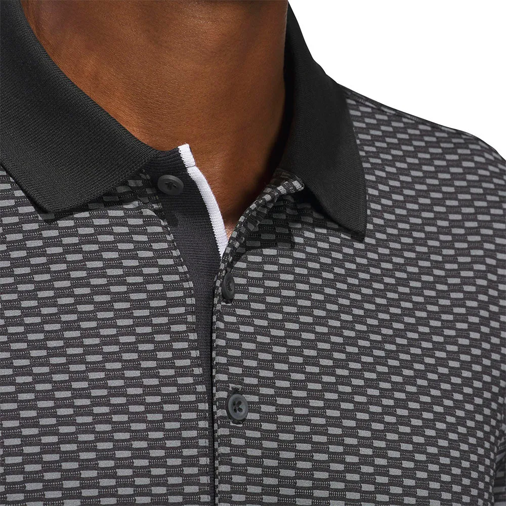 Performance Unleashed Designed to Dominate Adidas Beyond The Course Textured Polo Shirt - Black