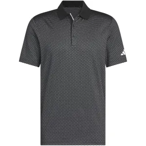 Command Attention Adidas Beyond The Course Textured Polo Shirt - Black