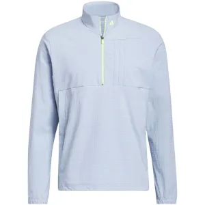 Adidas Ultimate365 Tour Wind.Rdy 1/2 Zip Pullover - Wonder Blue Born to Stand Out Break Boundaries