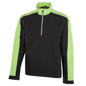 Steal Galvin Green Adam 1/4 Zip Waterproof Jacket - Black/Fresh Green