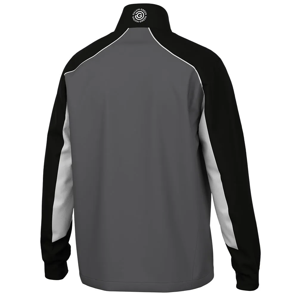 Performance Unleashed Galvin Green Laurent Windproof Pullover Jacket - Forged Iron/Black