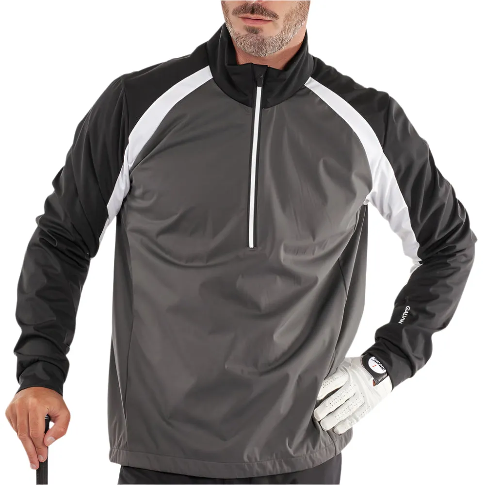 Walk Loud Galvin Green Laurent Windproof Pullover Jacket - Forged Iron/Black
