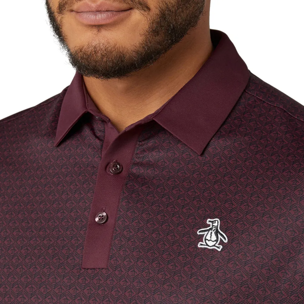 Original Penguin Pete'S Tee Time Polo Shirt - Mauve Wine Flash Sale