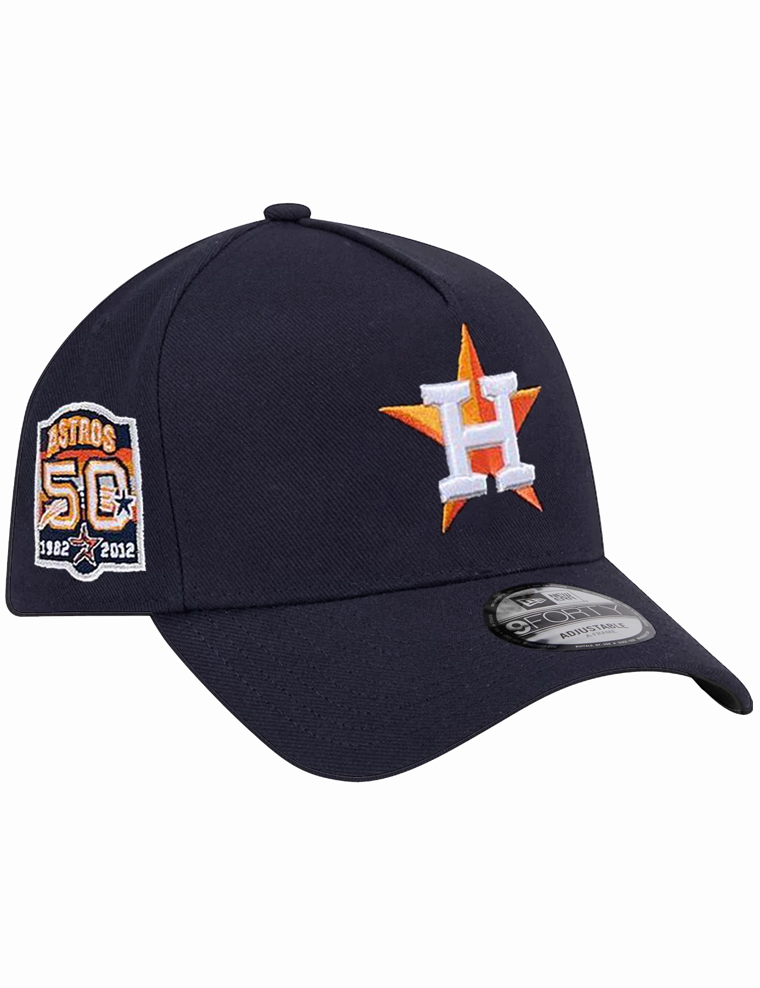Houston Astros New Era MLB 50th Ann 9FORTY A-Frame Snapback Hat - Navy