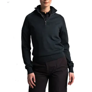 Cross Women'S Greta 1/4 Zip Golf Knit - Black Own the Vibe Rise Every Time