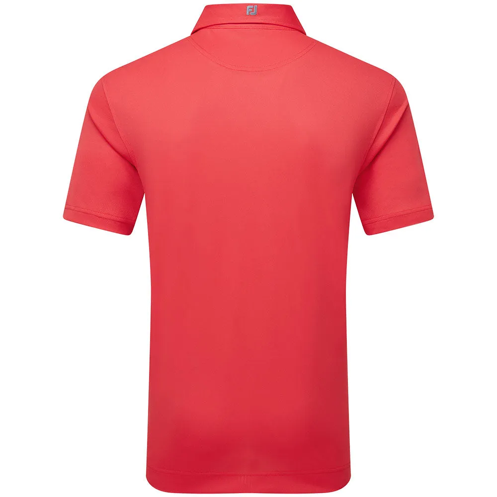 Budget Friendly Footjoy Stretch Pique Solid Polo Shirt - Hibiscus