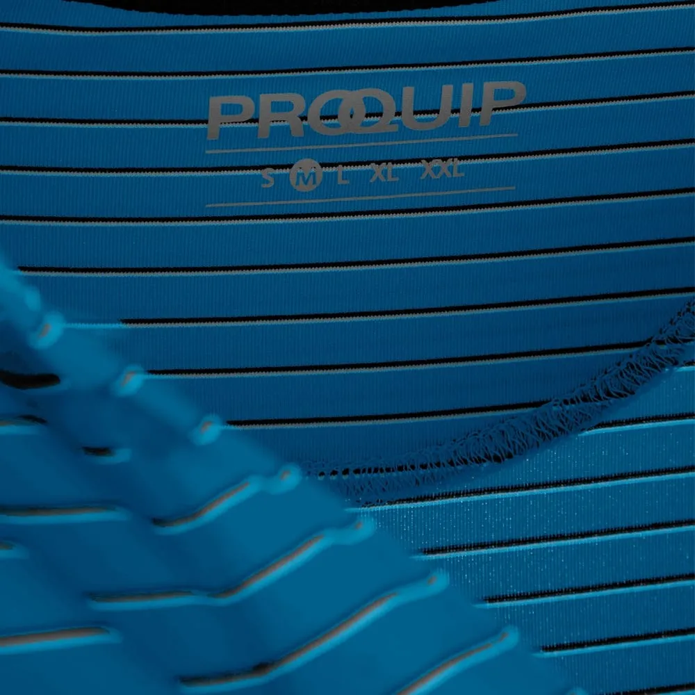 Power Every Step Step Into Strength Proquip Pro Tech Feeder Stripe Polo Shirt - Azure Blue