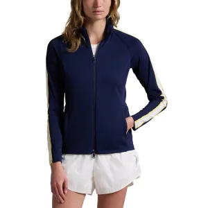 Designed to Dominate Rlx Ralph Lauren Women'S Power Stretch Mockneck Zip Jacket - Refined Navy Multi