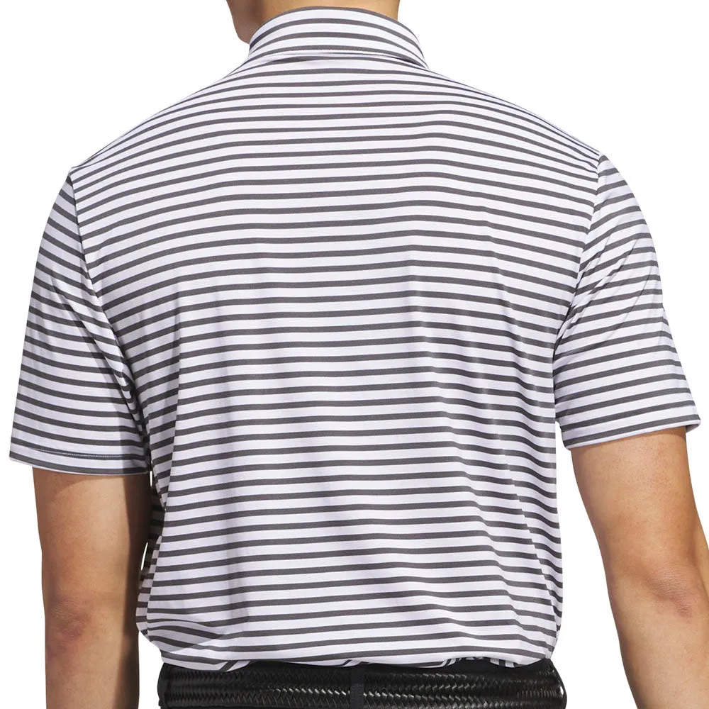 Back To School Sale Adidas Ultimate365 Stripe Polo Shirt - White/Grey Six