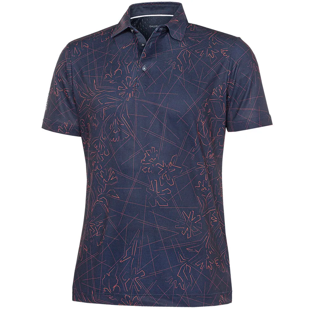 Galvin Green Maverick V8  Polo Shirt - Navy/Orange Cyber Monday Sale Designed to Dominate
