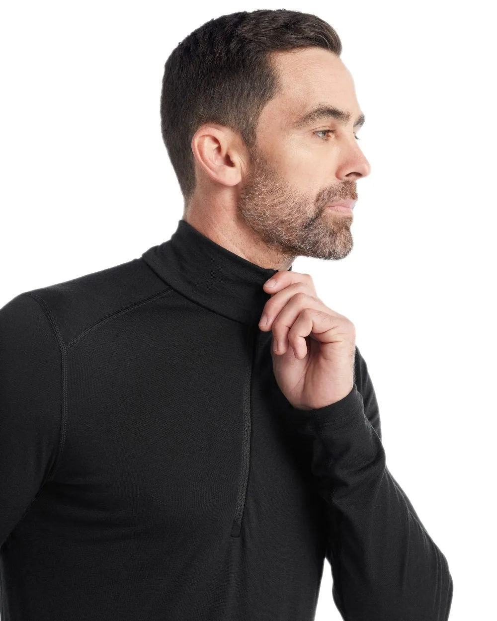 Icebreaker Mens Merino 200 Oasis Half Zip Thermal Top Warm Sweatshirts for Men