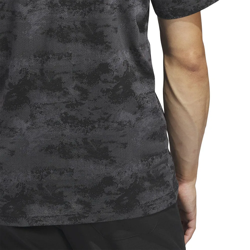 Power Every Step Adidas Go-To Print Polo Shirt - Black