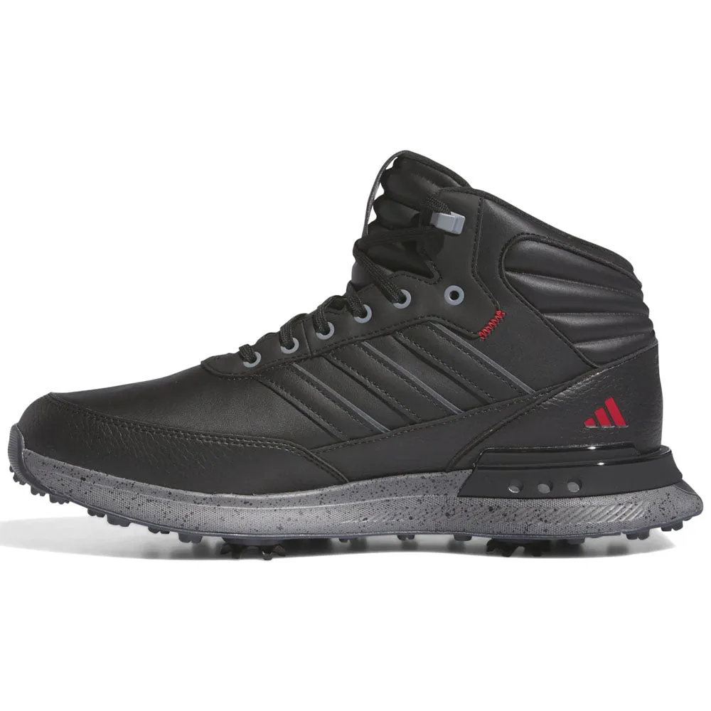 Adidas S2G Rain.Rdy Spiked Waterproof Shoes - Core Black/Iron Met/Better Scarlet Built for the Bold Be Unstoppable