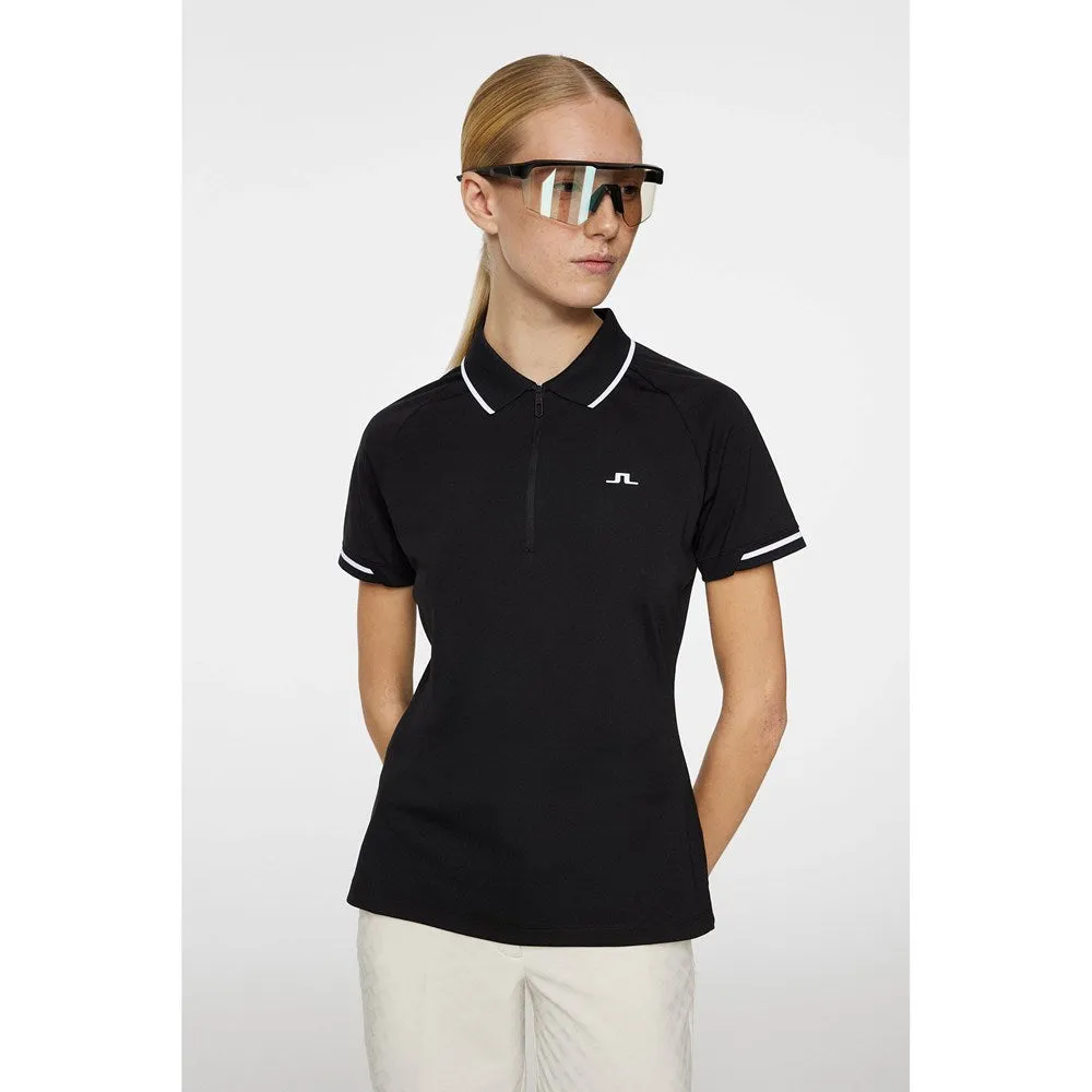 Empower Your Journey J.Lindeberg Women'S Lee Golf Polo Shirt - Black
