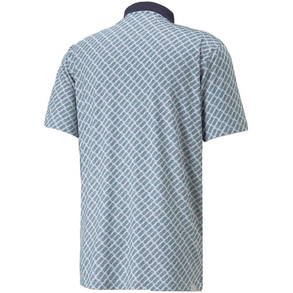 Be Unstoppable Built to Move You Puma Mattr Pineapple Polo Shirt - Navy/Black