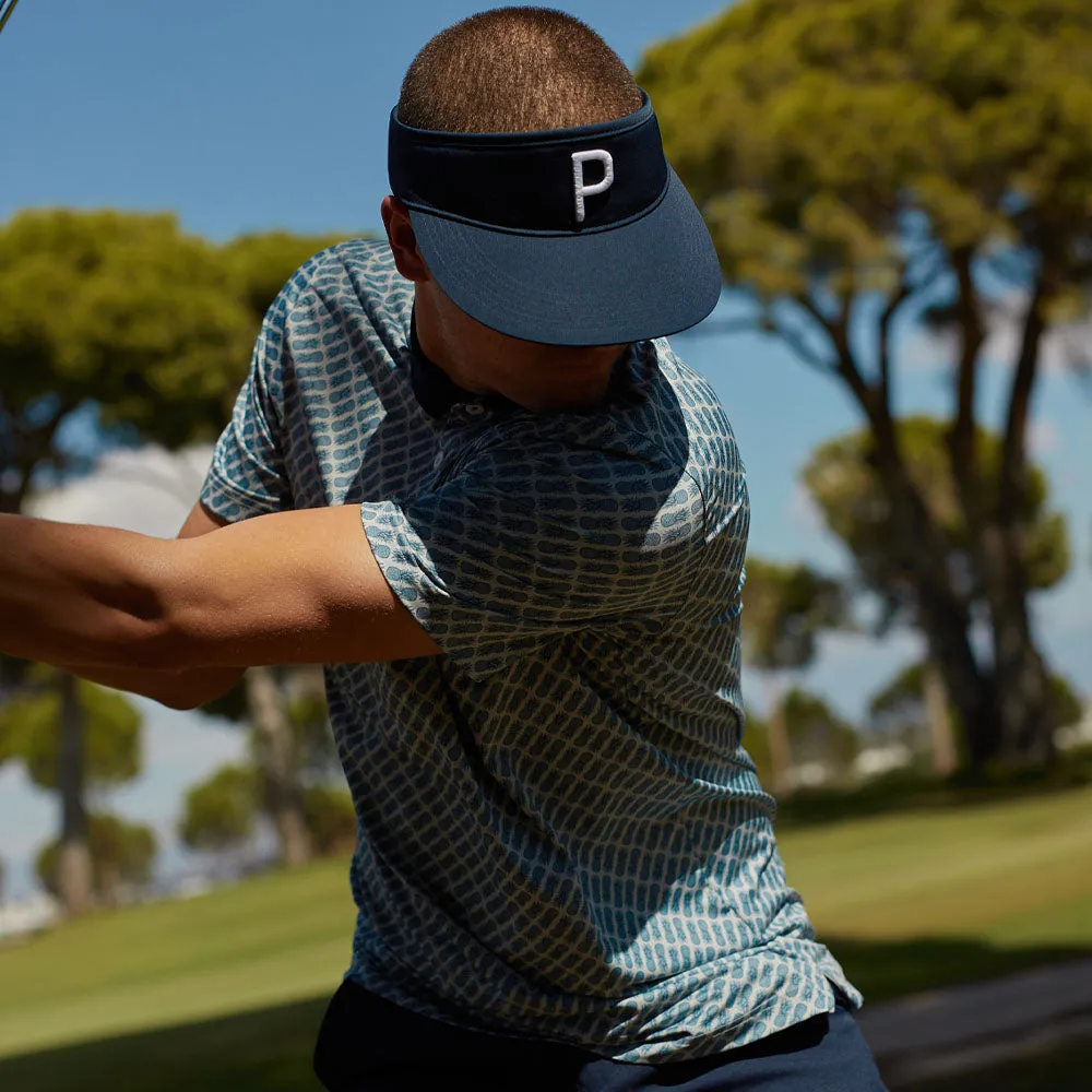 Black Friday Exclusive Puma Mattr Pineapple Polo Shirt - Navy/Black