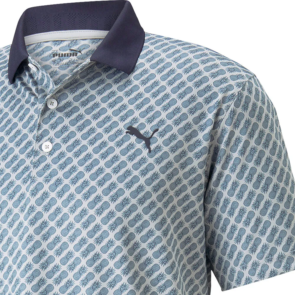 Dare to Lead Puma Mattr Pineapple Polo Shirt - Navy/Black