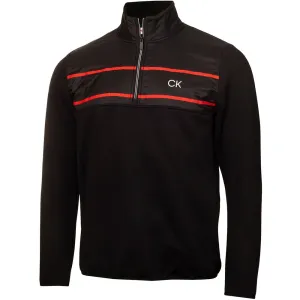 Special Offer Make a Statement Calvin Klein Harrow Hybrid 1/2-Zip Pullover - Black