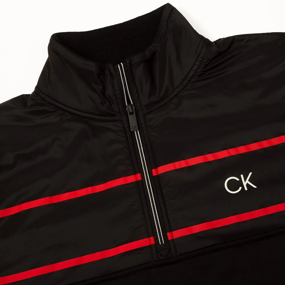 Calvin Klein Harrow Hybrid 1/2-Zip Pullover - Black Be Unstoppable
