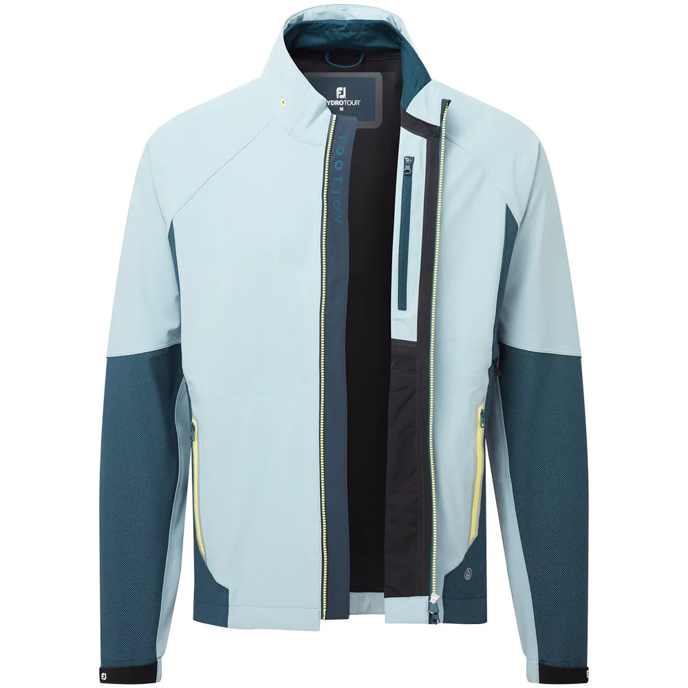 Footjoy Hydrotour Waterproof Jacket - Slate/Navy/Primrose Halloween Sale Keep Going Strong