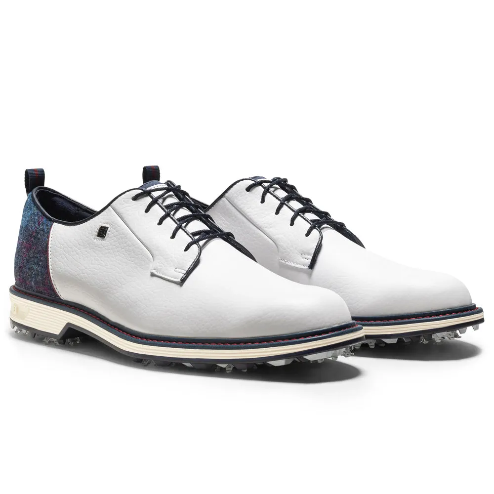 Footjoy Premier Series Field Lx Ltd Edition Spiked Waterproof Shoes - Harris Tweed Great Value Father's Day Sale