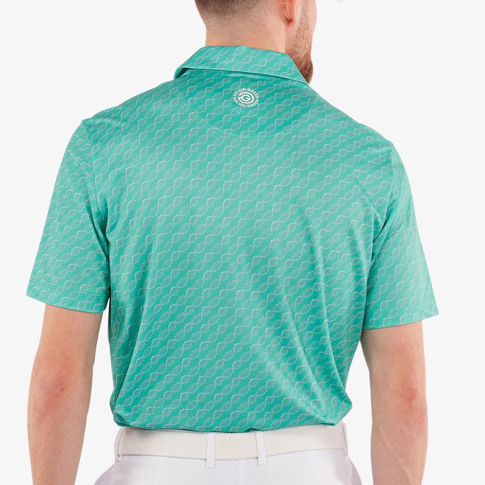 Galvin Green Marcus Polo Shirt - Atlantis Green Game-Changer Footwear
