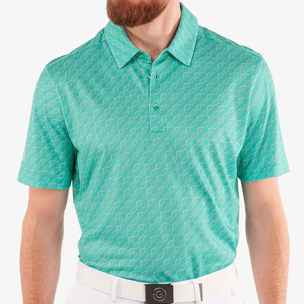 Galvin Green Marcus Polo Shirt - Atlantis Green Christmas Day Sale