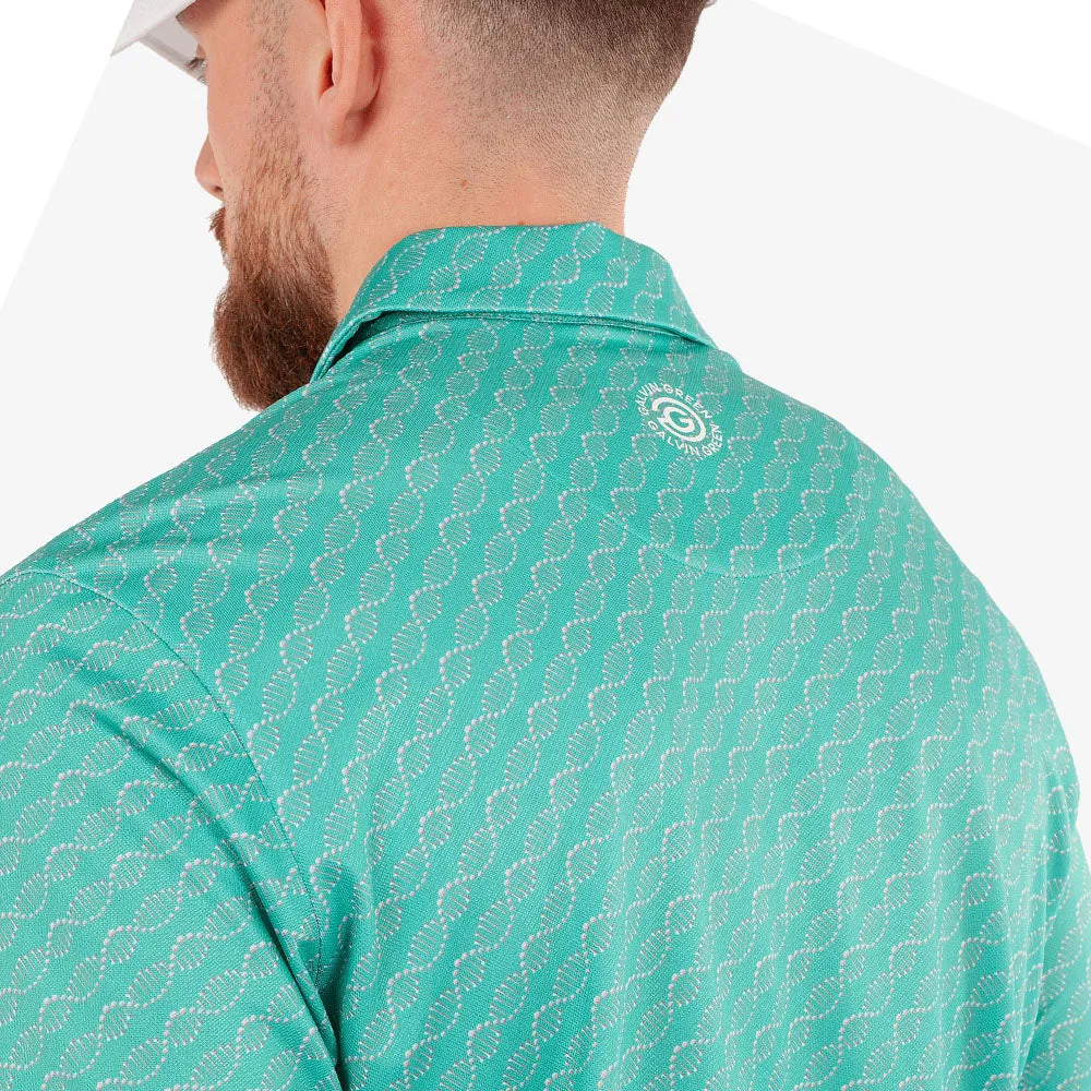 Galvin Green Marcus Polo Shirt - Atlantis Green All Saints' Day Sale