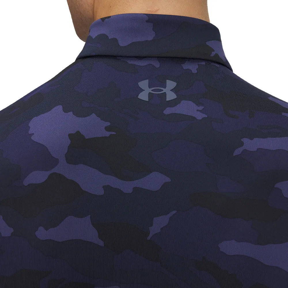 Footwear for the Fearless Under Armour Playoff 3.0 Printed Polo Shirt - Midnight Navy/Downpour Grey