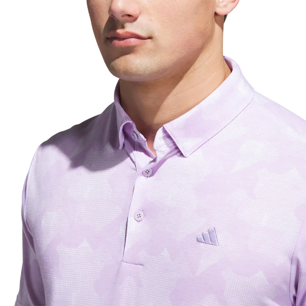 The Fast Lane Choice Dress from the Feet Up Adidas Go-To Printed Polo Shirt - Powder Plum/White